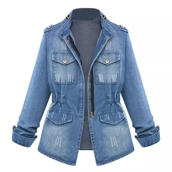 Buy Lipsy Mid Blue Classic Fitted Denim Jacket from the Next UK online shop